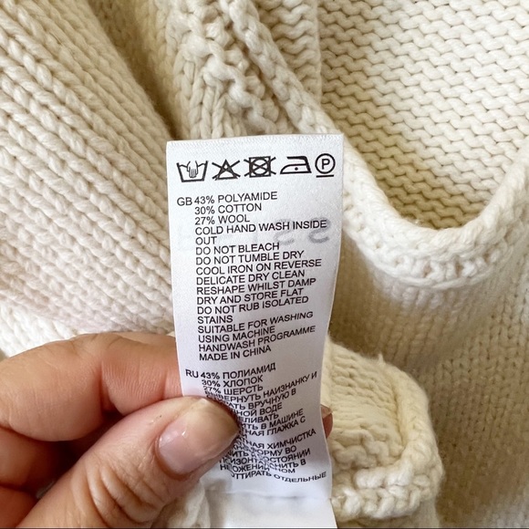 NWT Reiss Cady Keyhole Back Jumper Sweater sz l - Picture 7 of 8